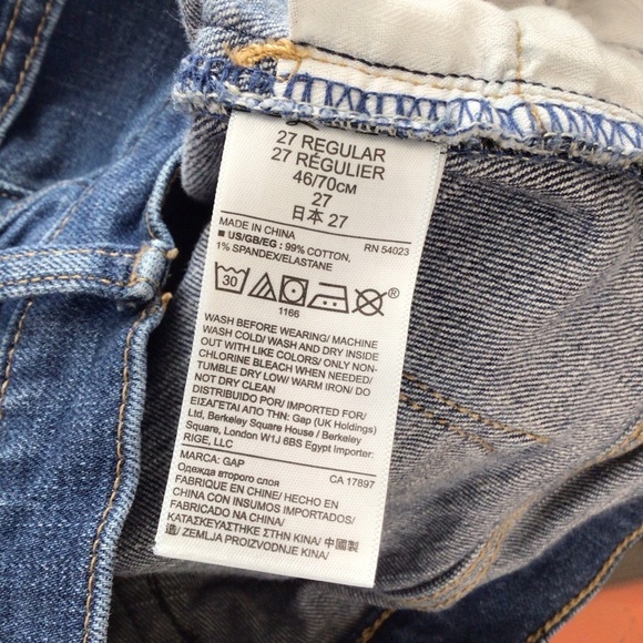 Gap jeans women 27 blue button fly bootcut flare - Picture 7 of 10